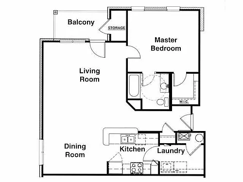 Floor plan 1X1