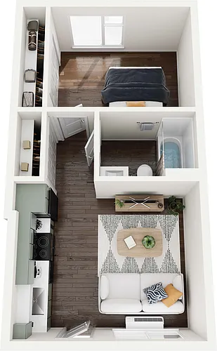 Floor plan One Bedroom