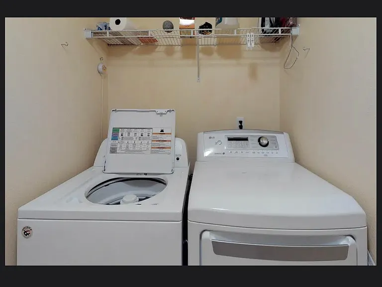 separate laundry room, near garage and half bath