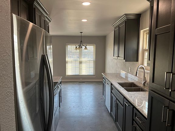 Kitchen view towards dining area