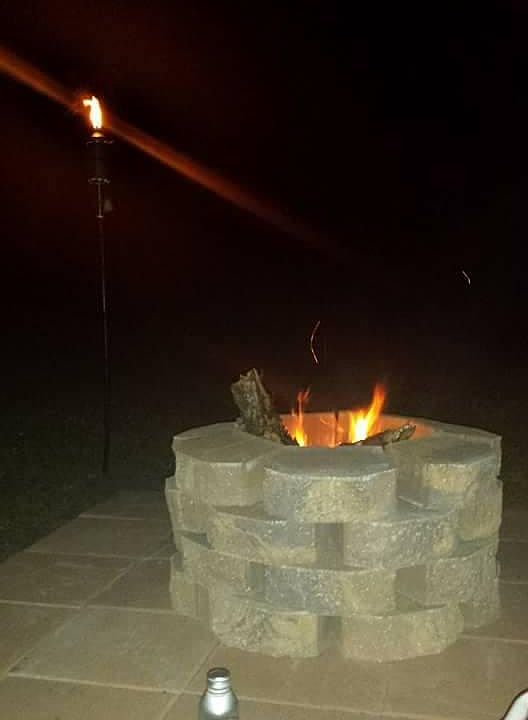 Fire pit in backyard! Empty lot behind house. Lots of room a