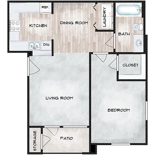 Floor plan A1e