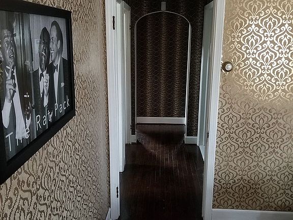 Hallway from family room to 