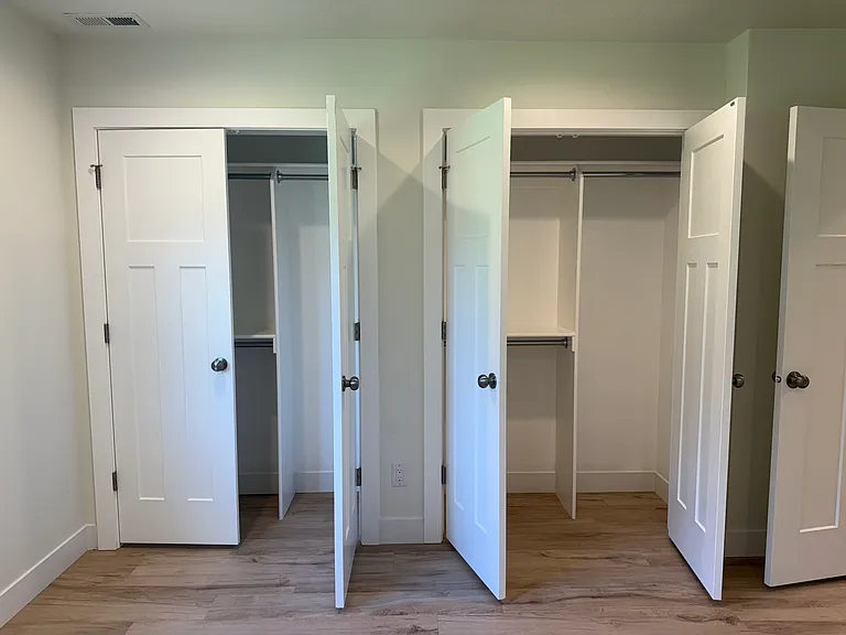 Dual Closets in the Master Bedroom