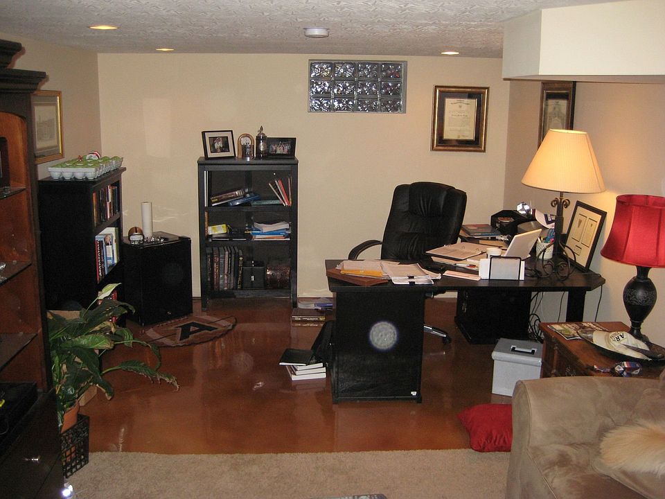 Partially finished basement.