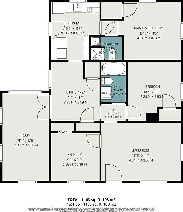 4 bed, 2.0 bath, 1400 sqft, $1,350 — Photo 3
