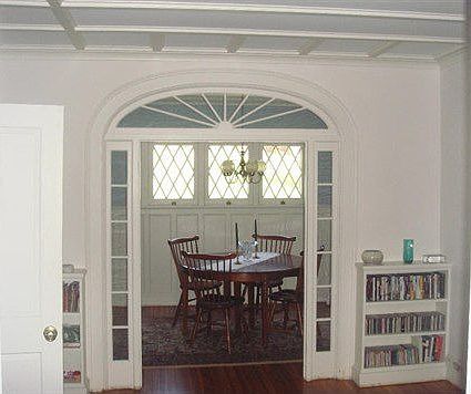 Parlor into dining room