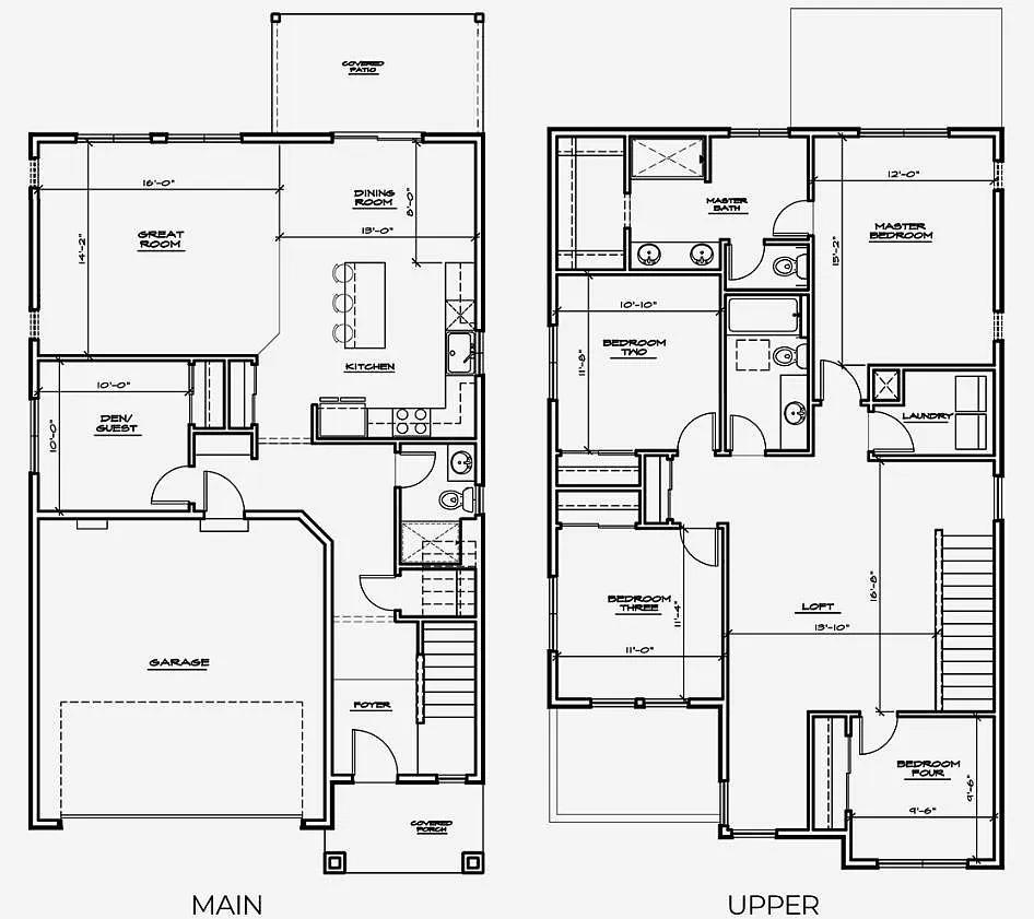 Floor Map of the house - 4337 23rd Ct NE