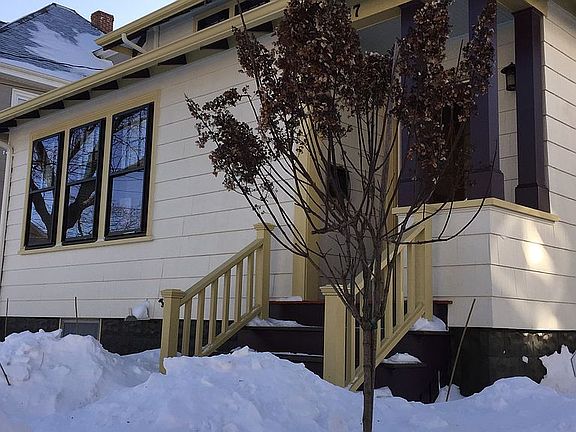 Front entrance in winter