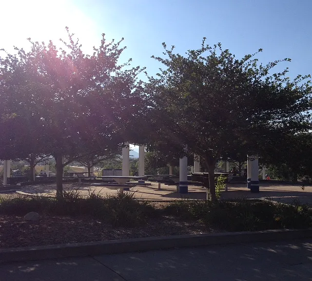 Picnic area at new, local park next to Cotton Creek Elementary School (just a few blocks from this large home).