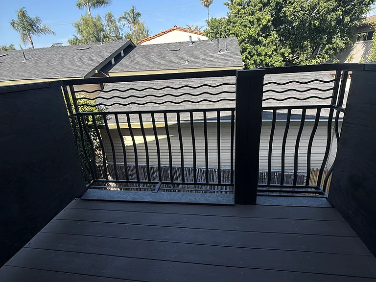 The balcony access from third bedroom