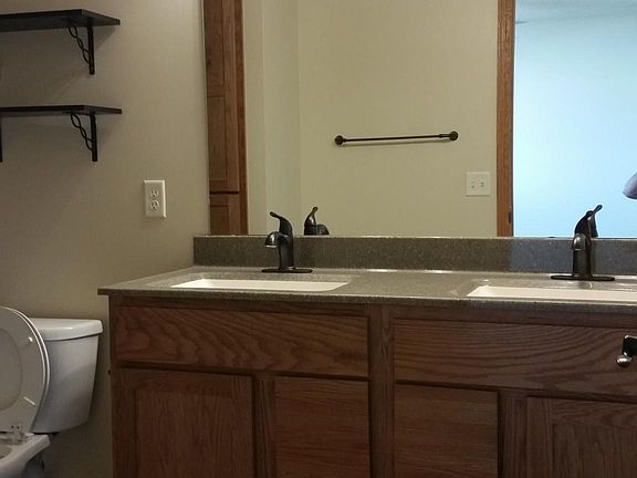 Master bath with double sinks