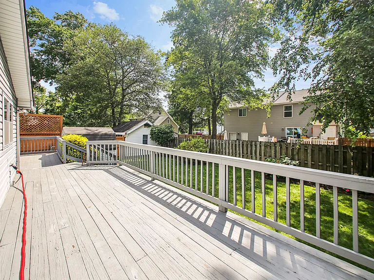 Backside of Wrap-around Deck