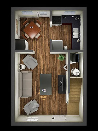 Floor plan Two Bedroom / Phase 1