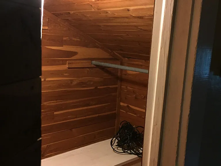 Lighted Cedar closet