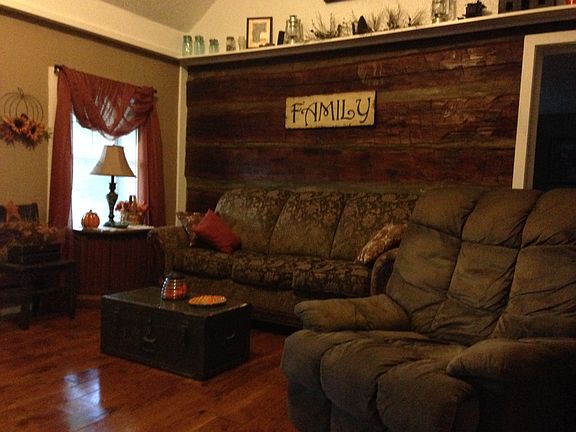 Living Room- original logs