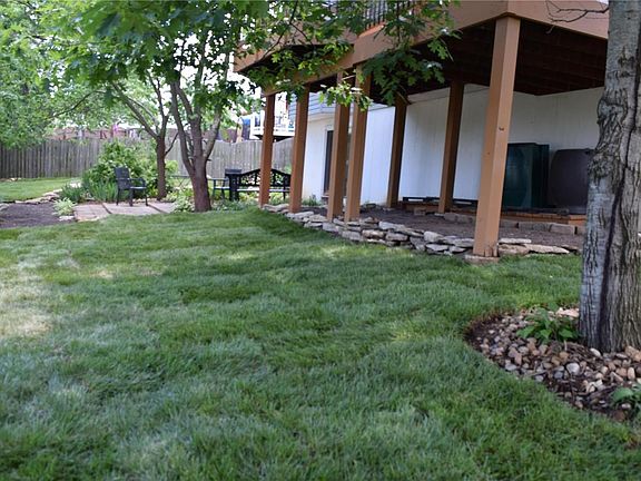 Freshly laid sod. Over 2000 sq ft of new grass in your backyard!