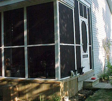 second view, screened porch