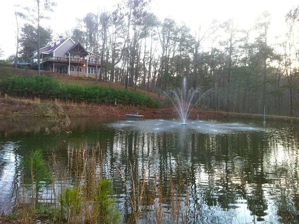 Pond with fountain