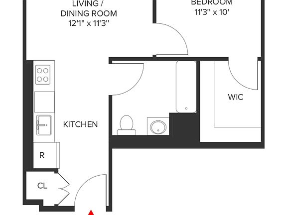 2nd image of 321 E 3rd St APT 3D