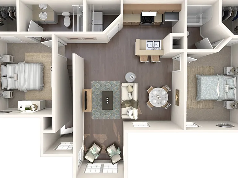 Explore this beautifully designed two-bedroom apartment with stylish interiors and a functional layout. Explore this beautifully designed two-bedroom apartment with stylish interiors and a functional layout.