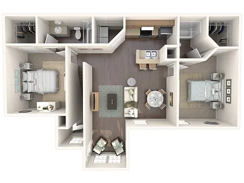 Floor plan 2B Renovated