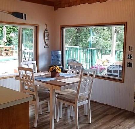 Kitchen table with view