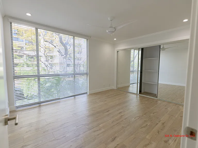 Second Bedroom with Floor to Ceiling Windows for great light