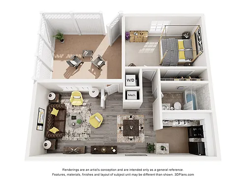 Floor plan 1 Bedroom