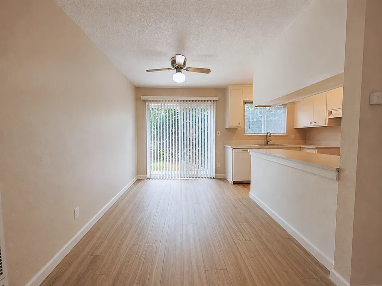 Dining area with access to back allay