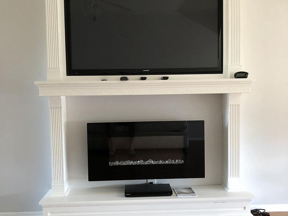 Wall unit included 55" TV, Electric Fireplace and Blue ray