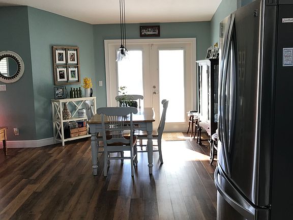 view of dining from kitchen