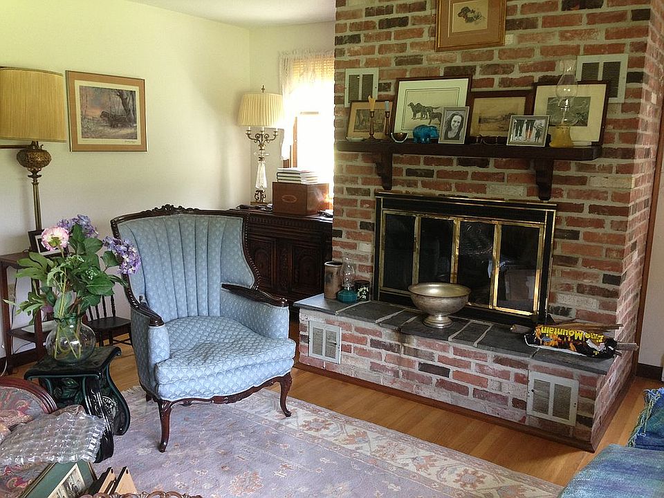 Living room fireplace