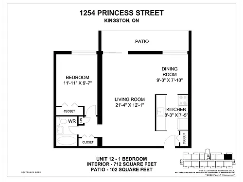Floor plan 1 Bedroom