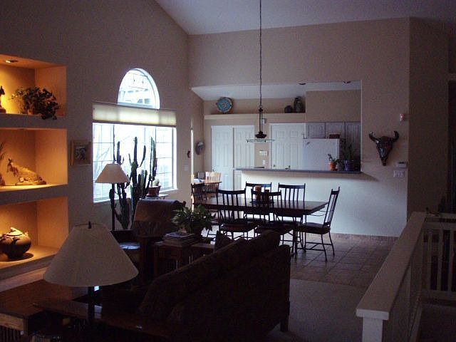 Great room looking into kitchen