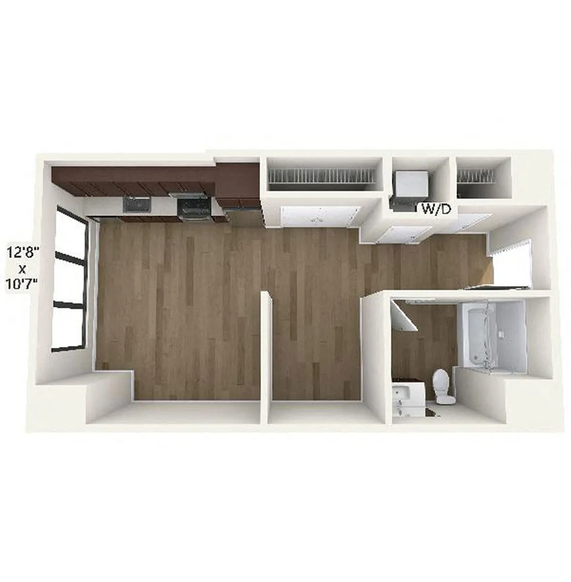 Floor plan S2 | Studio | 1 Bath