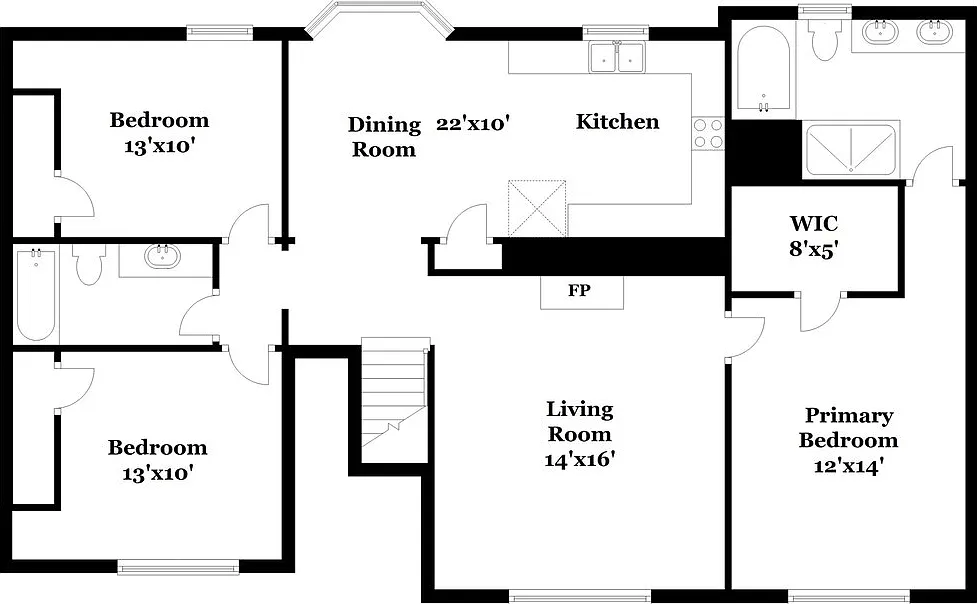 5 bed, 3.0 bath, 2070 sqft, $2,180 — Photo 3