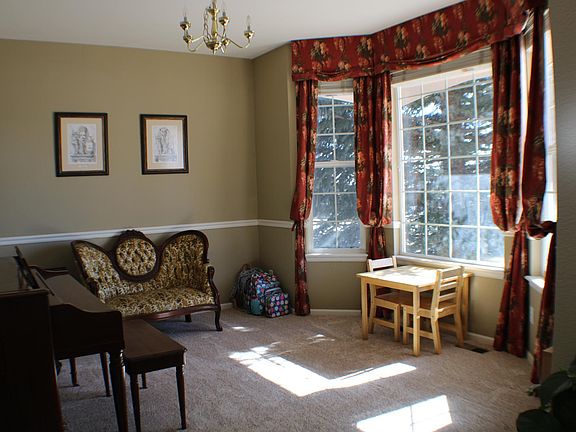 Flex room that can be used as a living room, dining room or office.