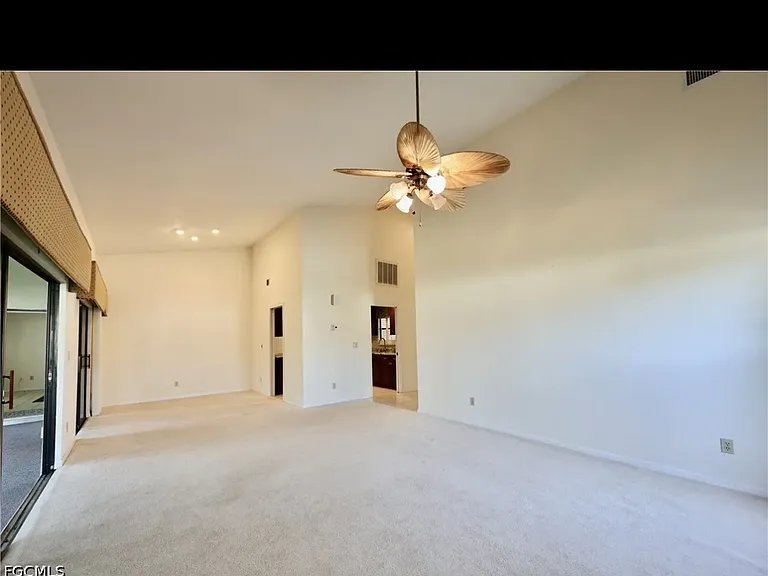 Looking from living room to dining area