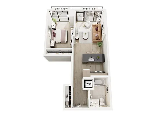 Floor plan 1B-5