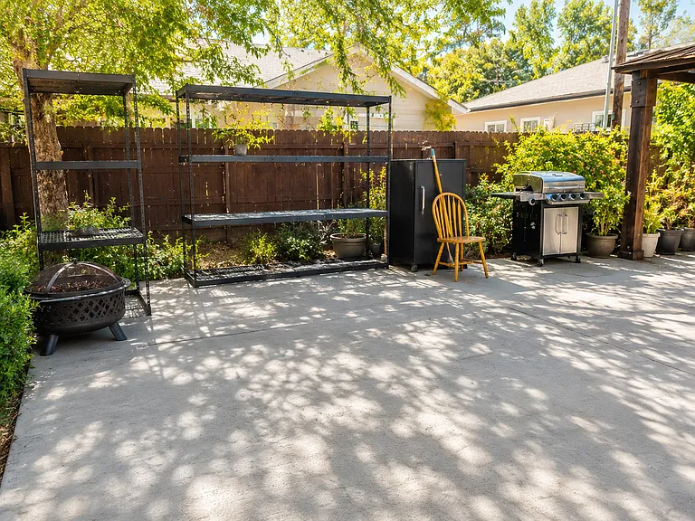 spacious patio
