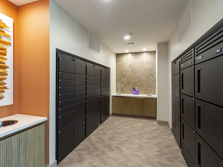 Mail Center with Package Lockers