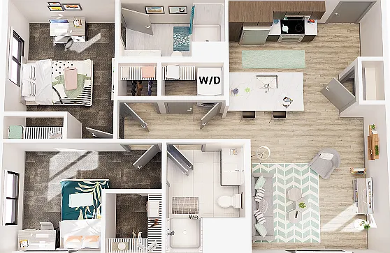 2 Bedroom Large 2 Bedroom Large