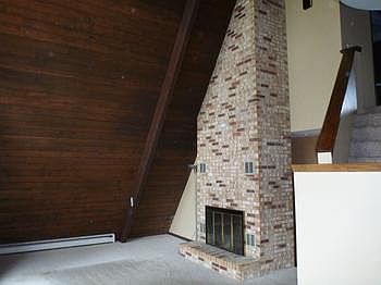 Floor to Ceiling Fireplace in the Living Room
