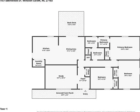 3 bed, 1.0 bath, 1275 sqft, $1,645 — Photo 2