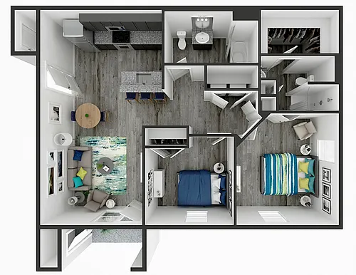 Floor plan Two Bedroom