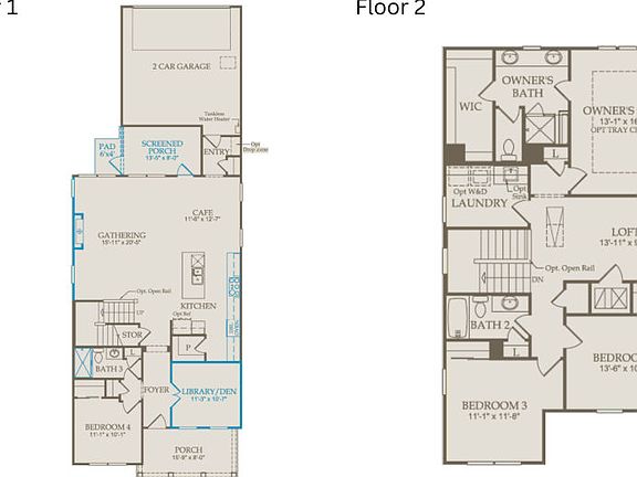 Floor Plan Level 1 Level 2
