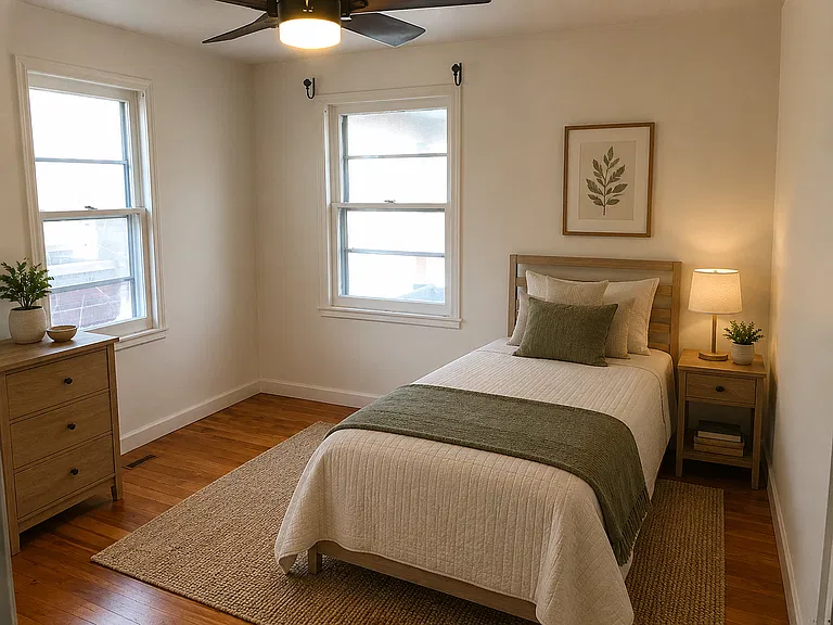 Digitally enhanced bedroom
