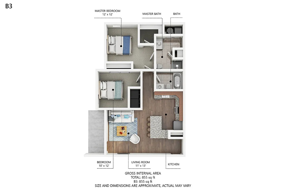 Floor plan B3