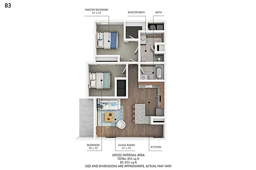 Floor plan B3